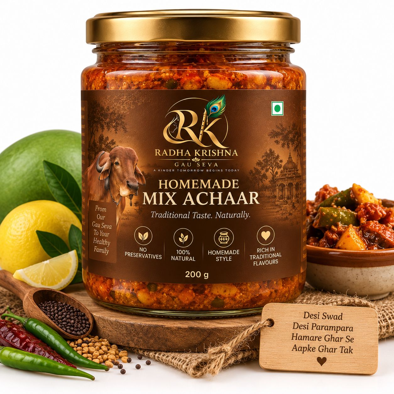 Organic Homemade Mix Achaar